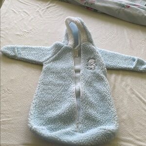 Wonderkids Light Blue Fleece Baby Onesie